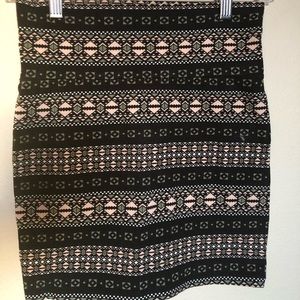 Festival print mini skirt